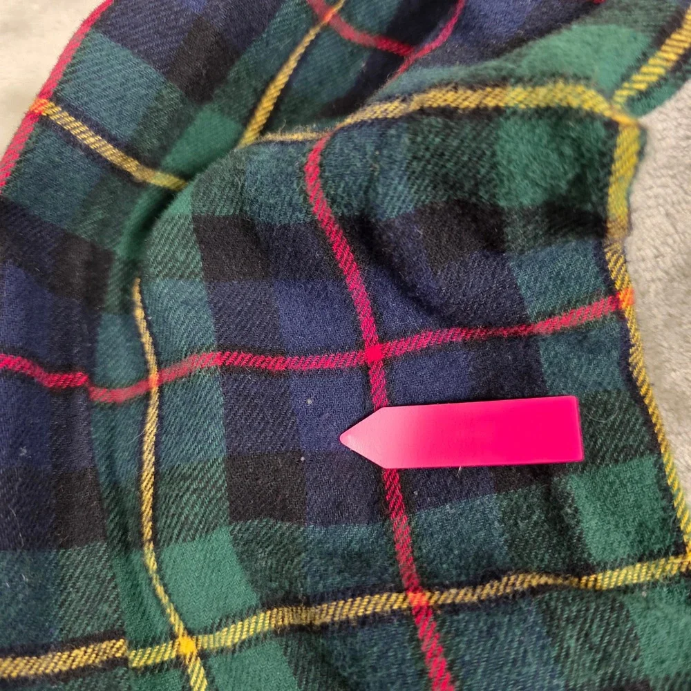 The Children's Place Plaid Flannel Smocked Top Girls 14 XL Academia Peasant Good